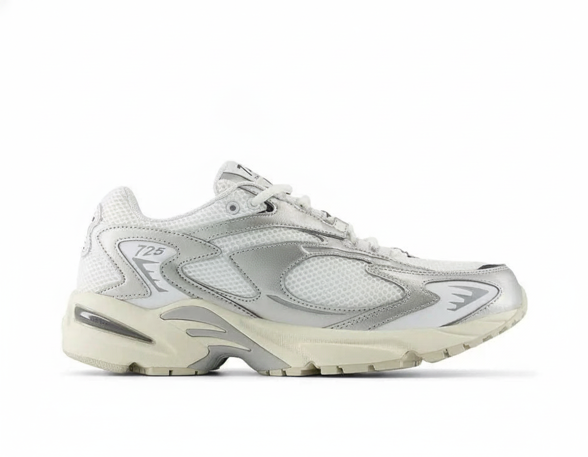 Zapatilla Urbana Unisex Tricolor Blanco Gris Negro