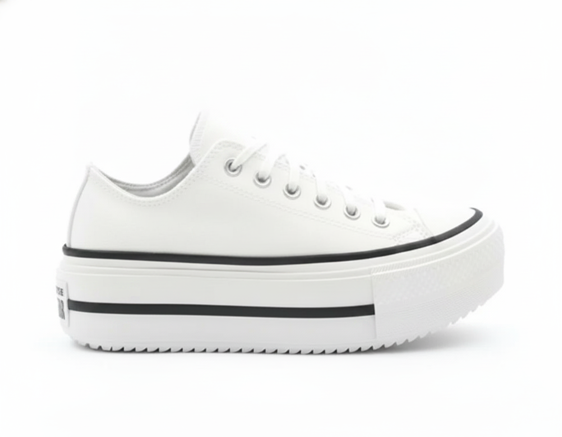 Zapatilla Urbana con Plataforma para Mujer Blanco
