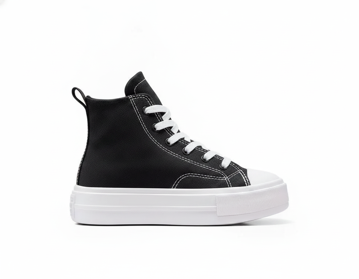 Zapatillas Casuales de Plataforma para Niños Negras