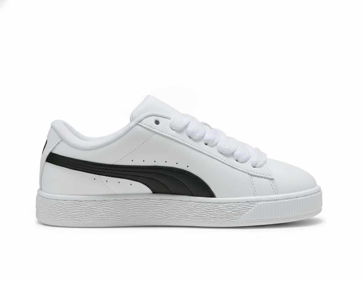Zapatillas Casuales de Cuero Hombre Blanco
