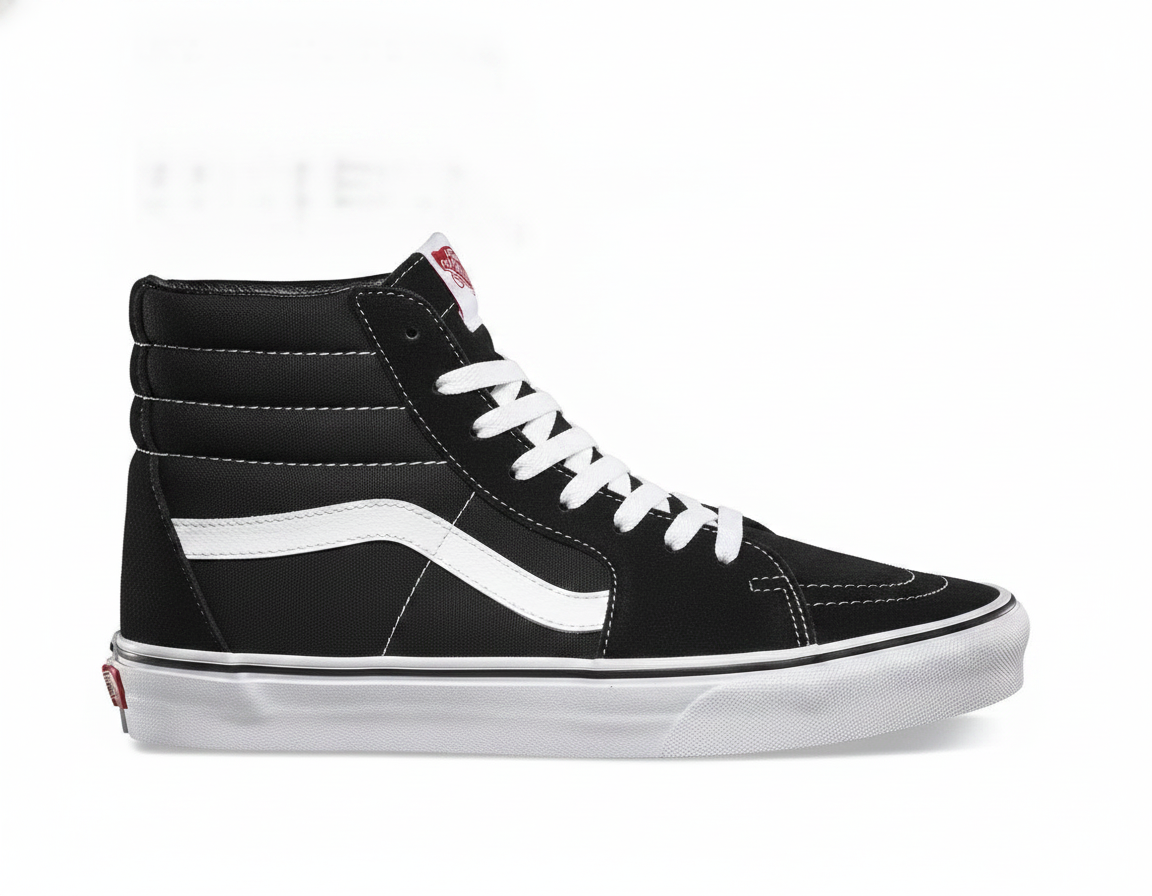 Zapatilla Urbana Casual Caña Alta Unisex Negro